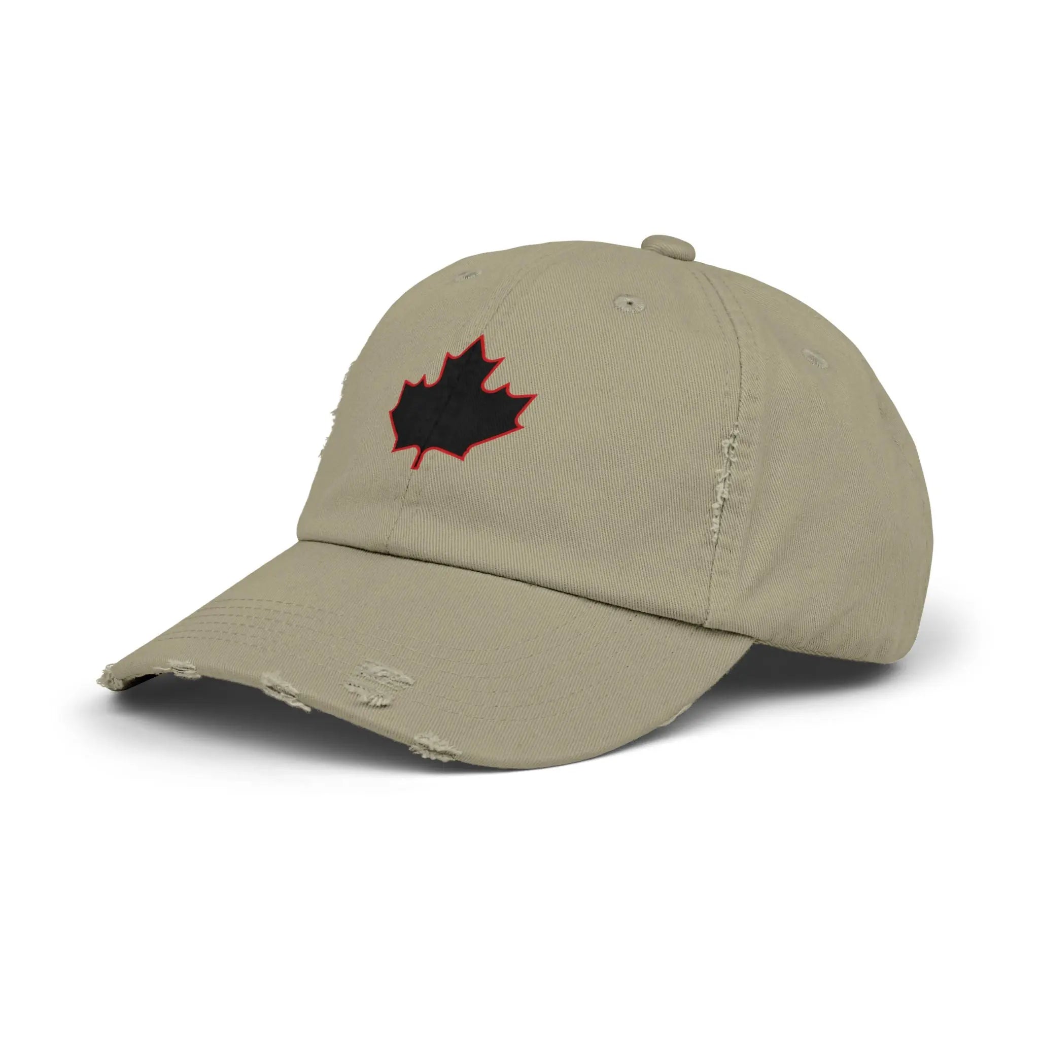 Maple Stick Distressed Hockey Cap – Retro Canadian Style Printify