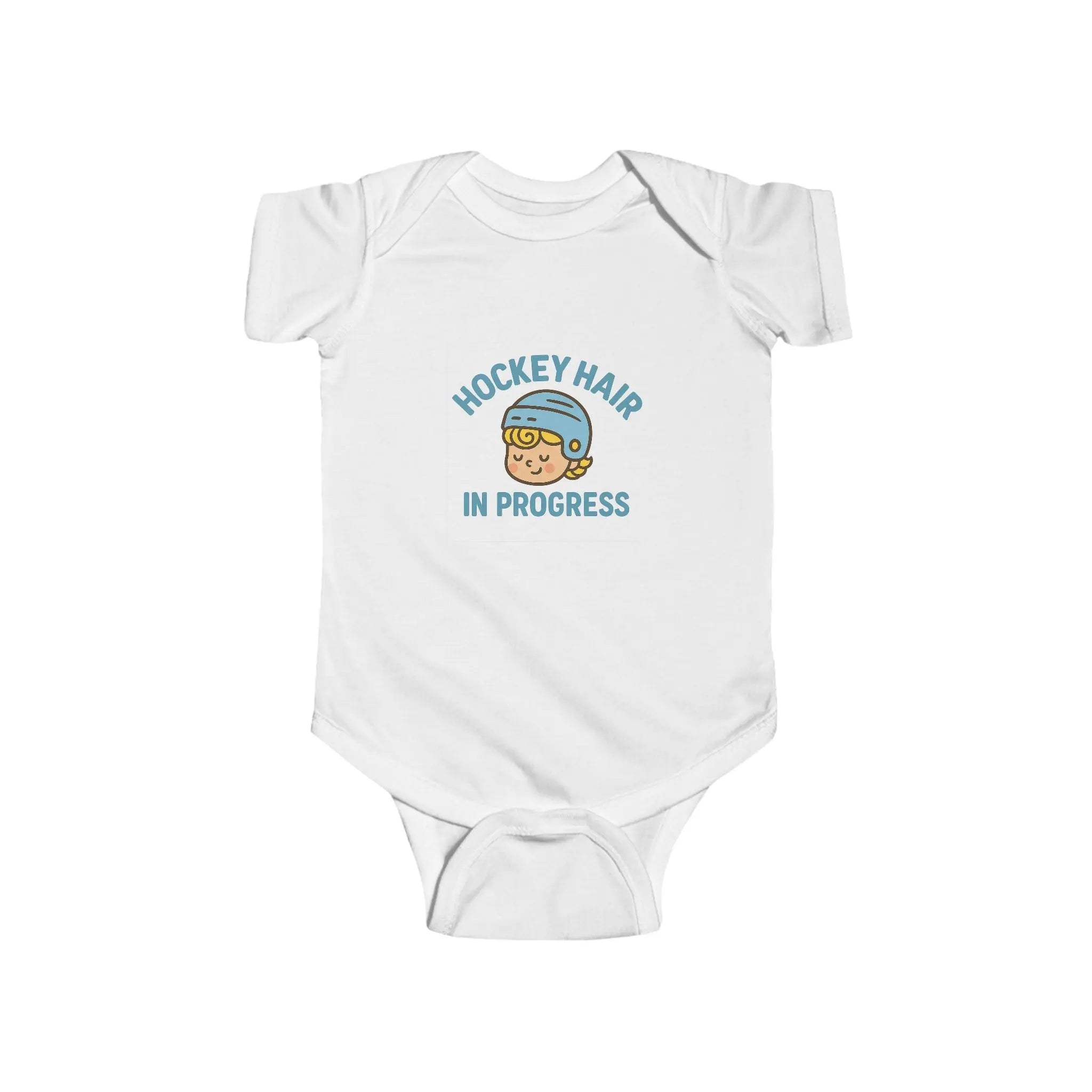 Maple Stick Baby Bodysuit – Hockey Hair in Progress Printify