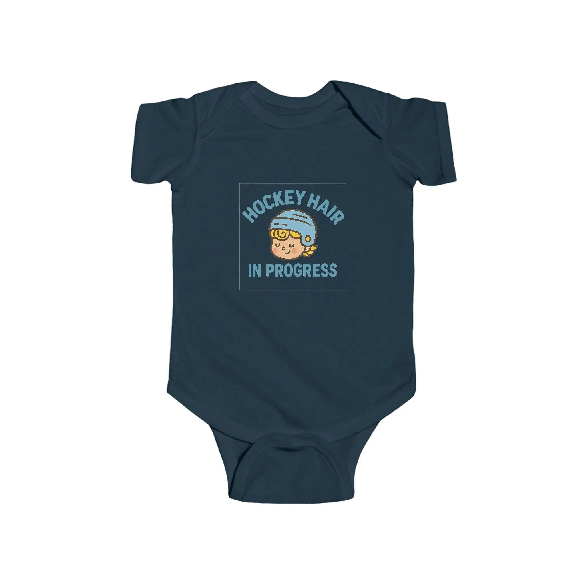 Maple Stick Baby Bodysuit – Hockey Hair in Progress Printify