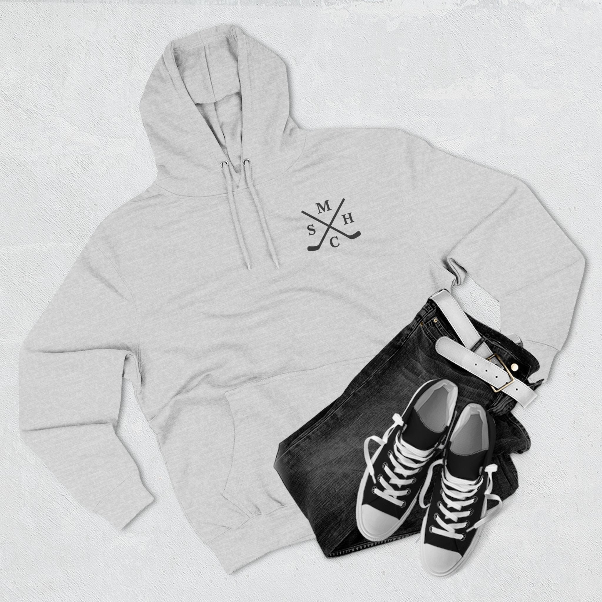 Fleece Hoodie - Maple Stick Hockey Co Canadian Brand Celebration