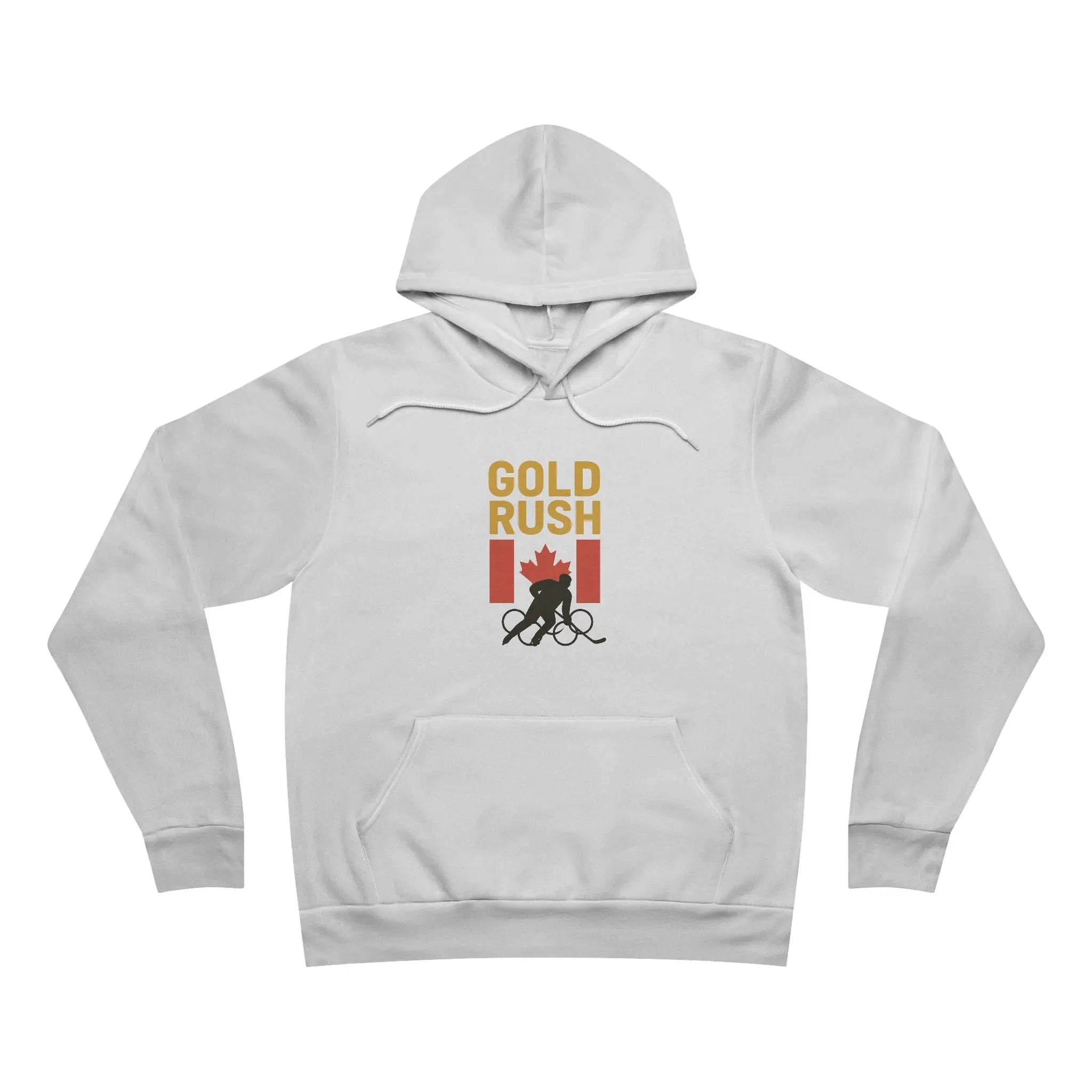 Gold Rush Canada Hockey Hoodie Mens Olympic Ice Hockey Sweatshirt Team Canada Fan Gear Printify