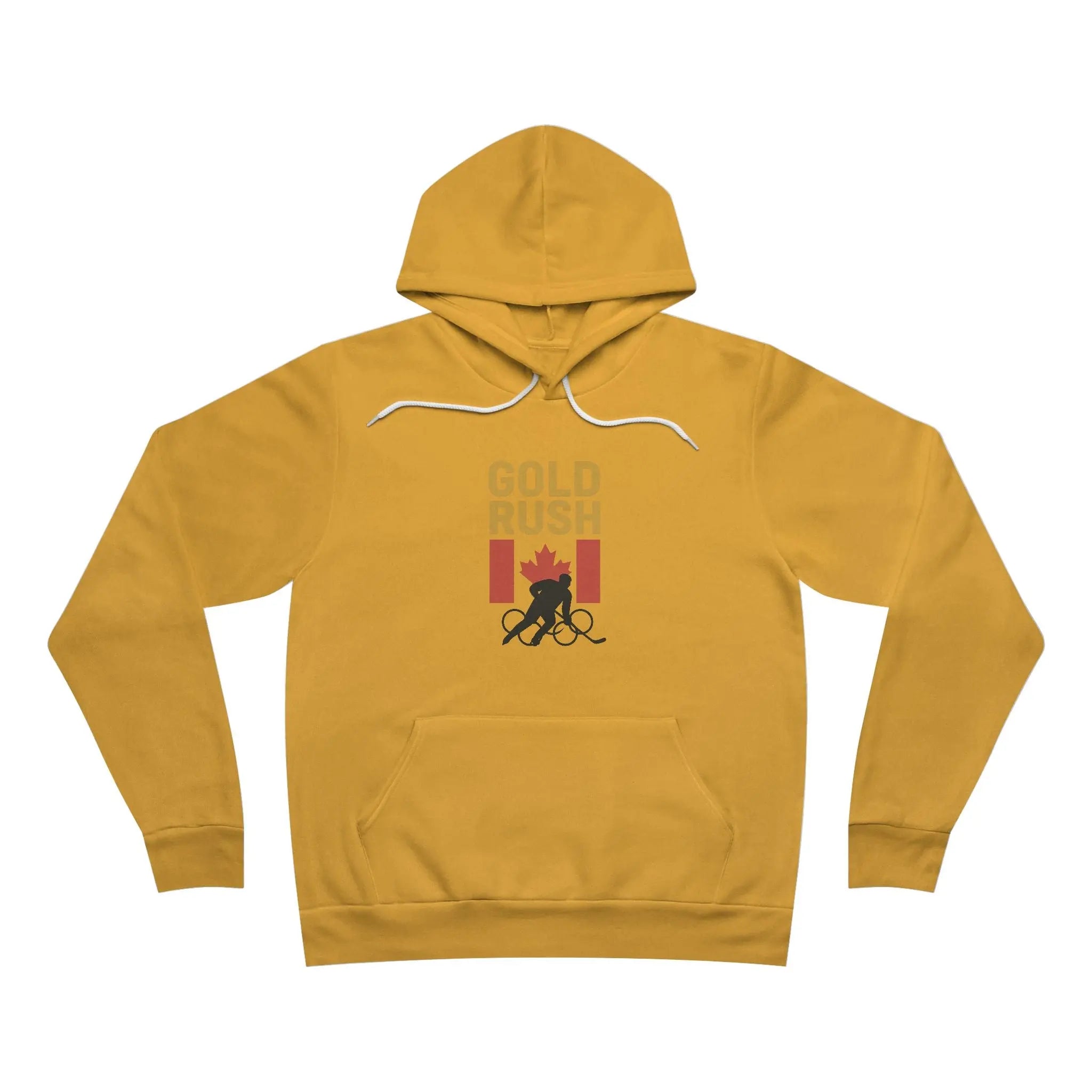 Gold Rush Canada Hockey Hoodie Mens Olympic Ice Hockey Sweatshirt Team Canada Fan Gear Printify