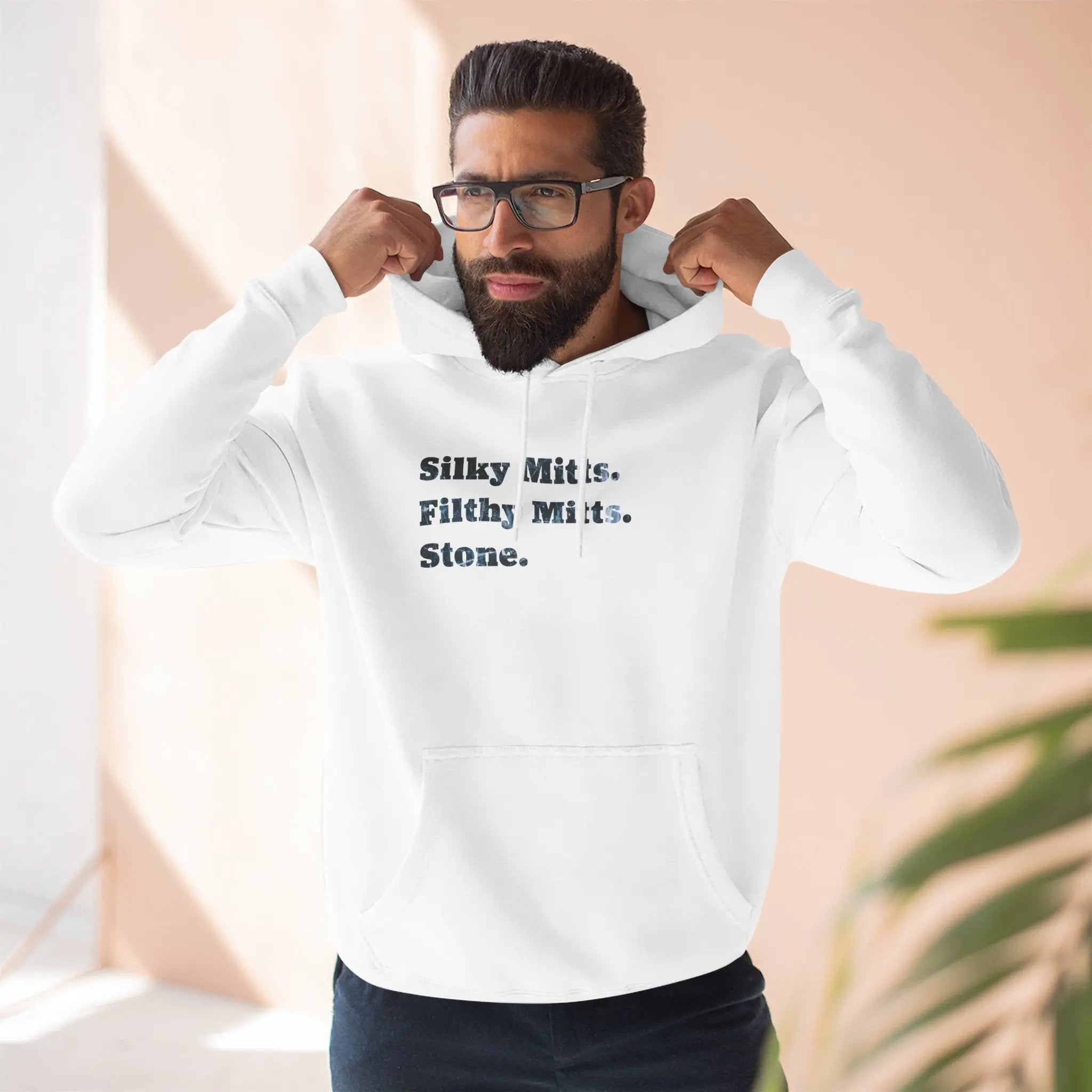 Silky Mitts, Filthy Mitts, Stone – Maple Stick Hockey Tee Printify