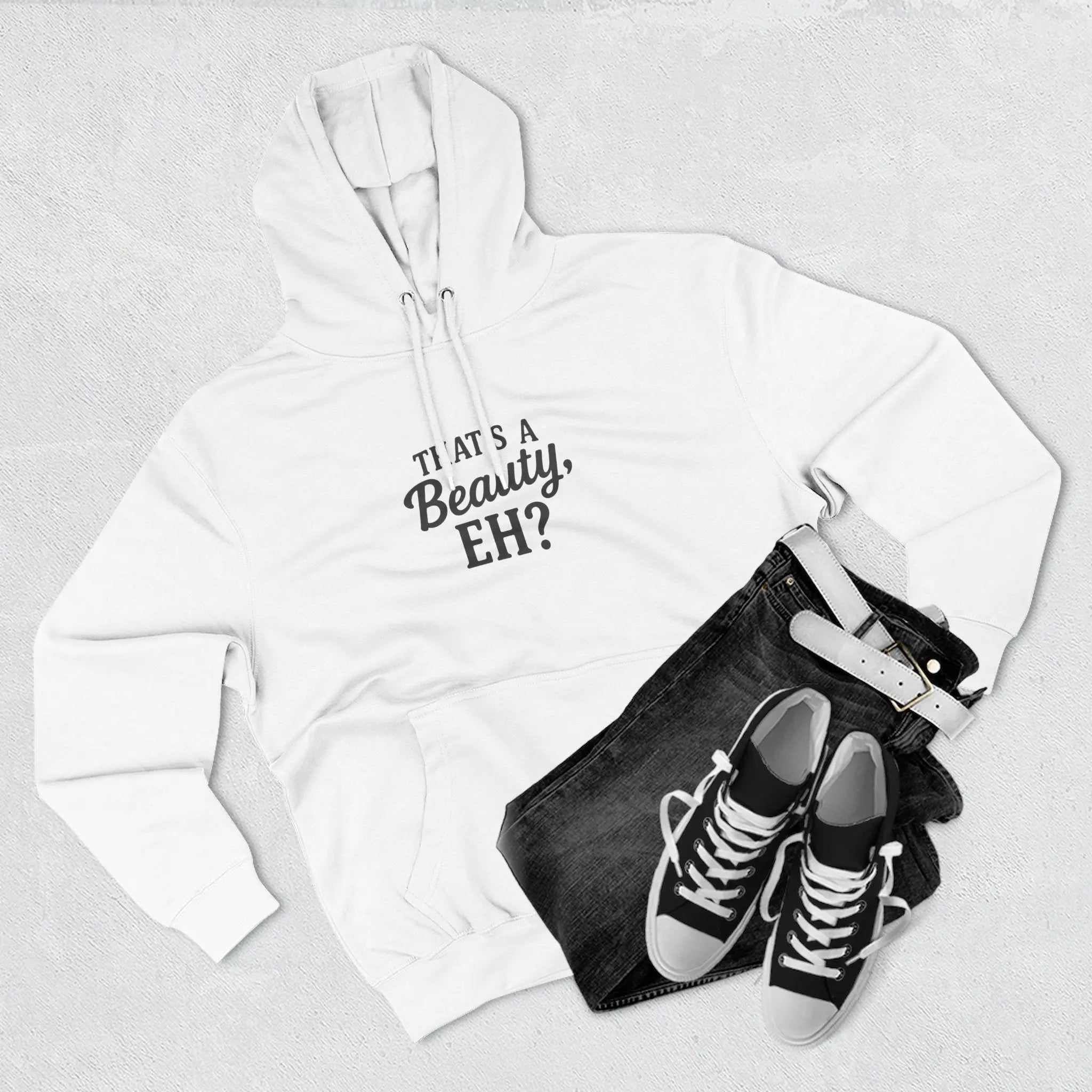 Canadian Pride Fleece Hoodie, Cozy Pullover, Gifts for Him, Her, Thanksgiving, Winter Wear, Loungewear, Casual Style Printify