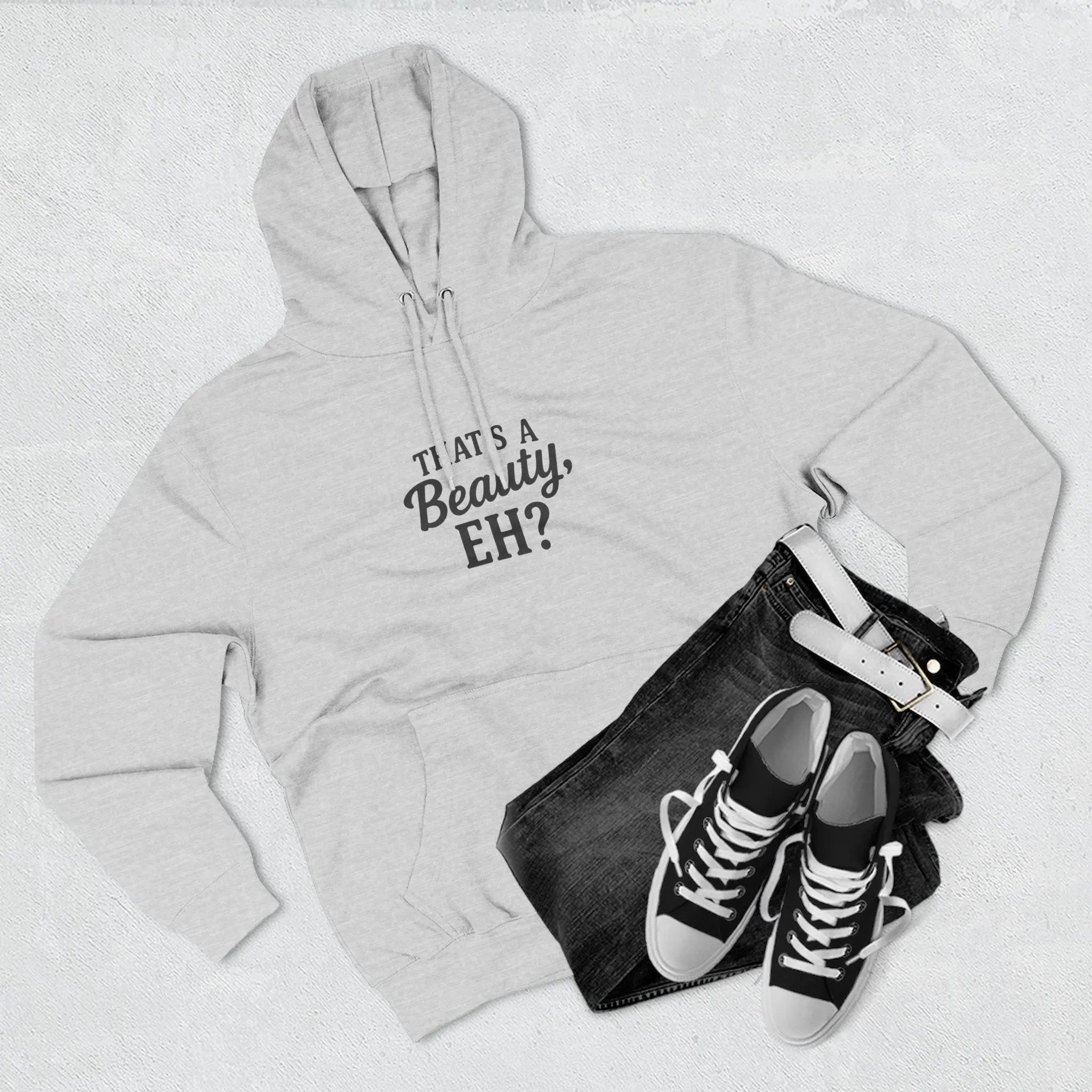 Canadian Pride Fleece Hoodie, Cozy Pullover, Gifts for Him, Her, Thanksgiving, Winter Wear, Loungewear, Casual Style Printify