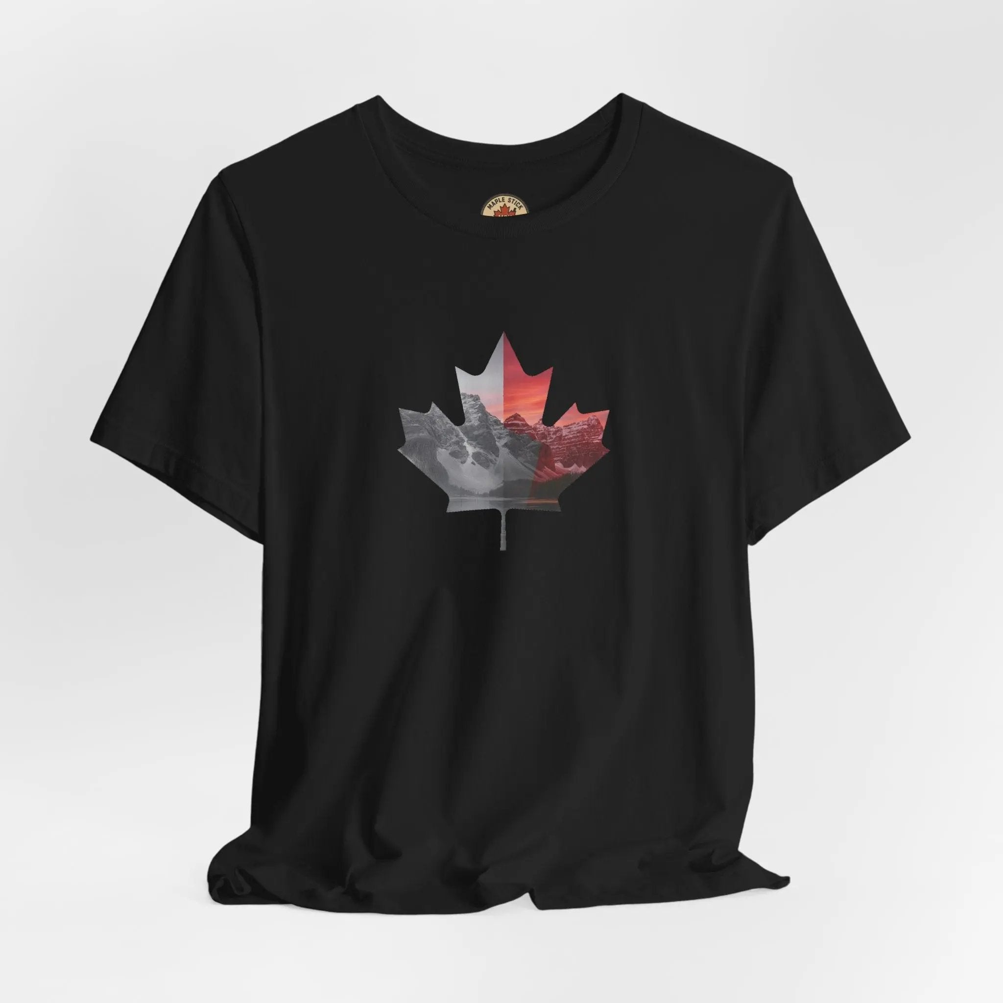 Men's Tee - Alberta Mountains Canadian Flag 2026 Olympic Games Celebration Printify