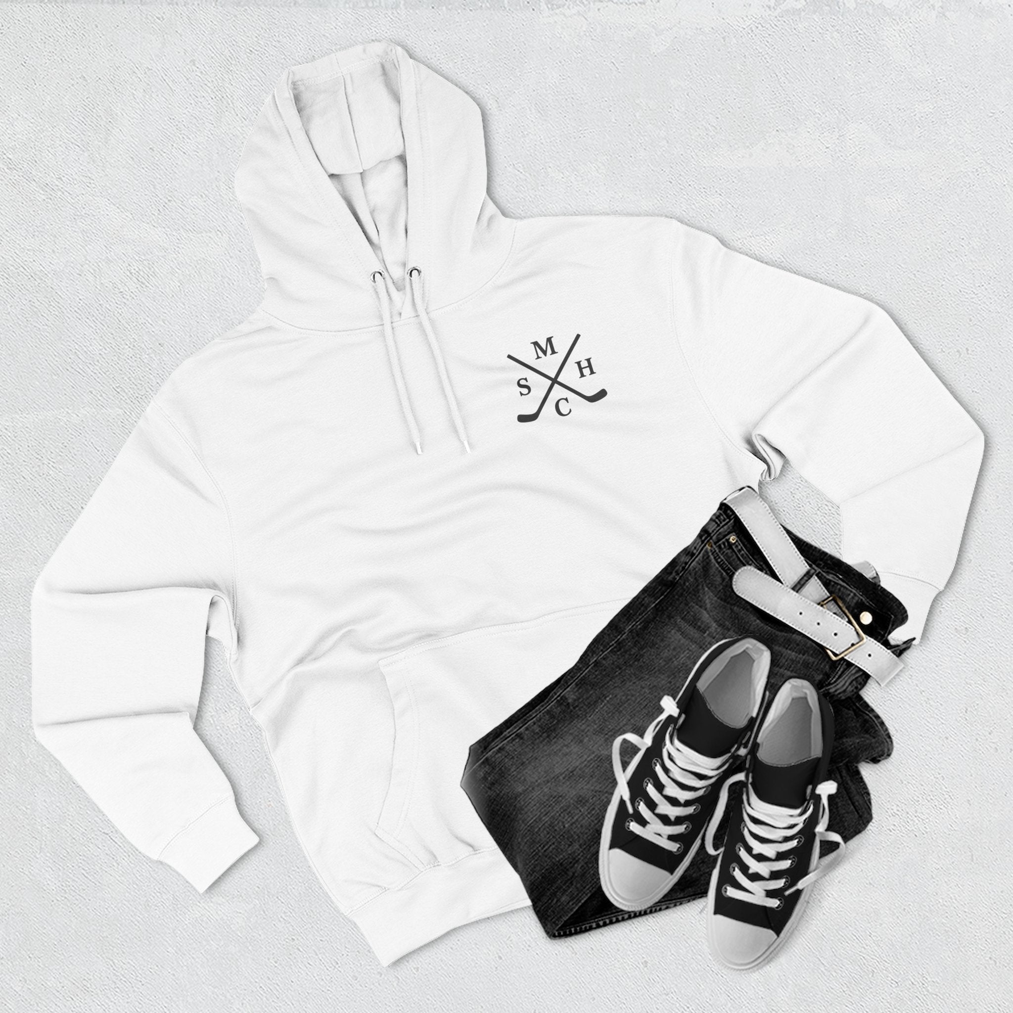 Fleece Hoodie - Maple Stick Hockey Co Canadian Brand Celebration