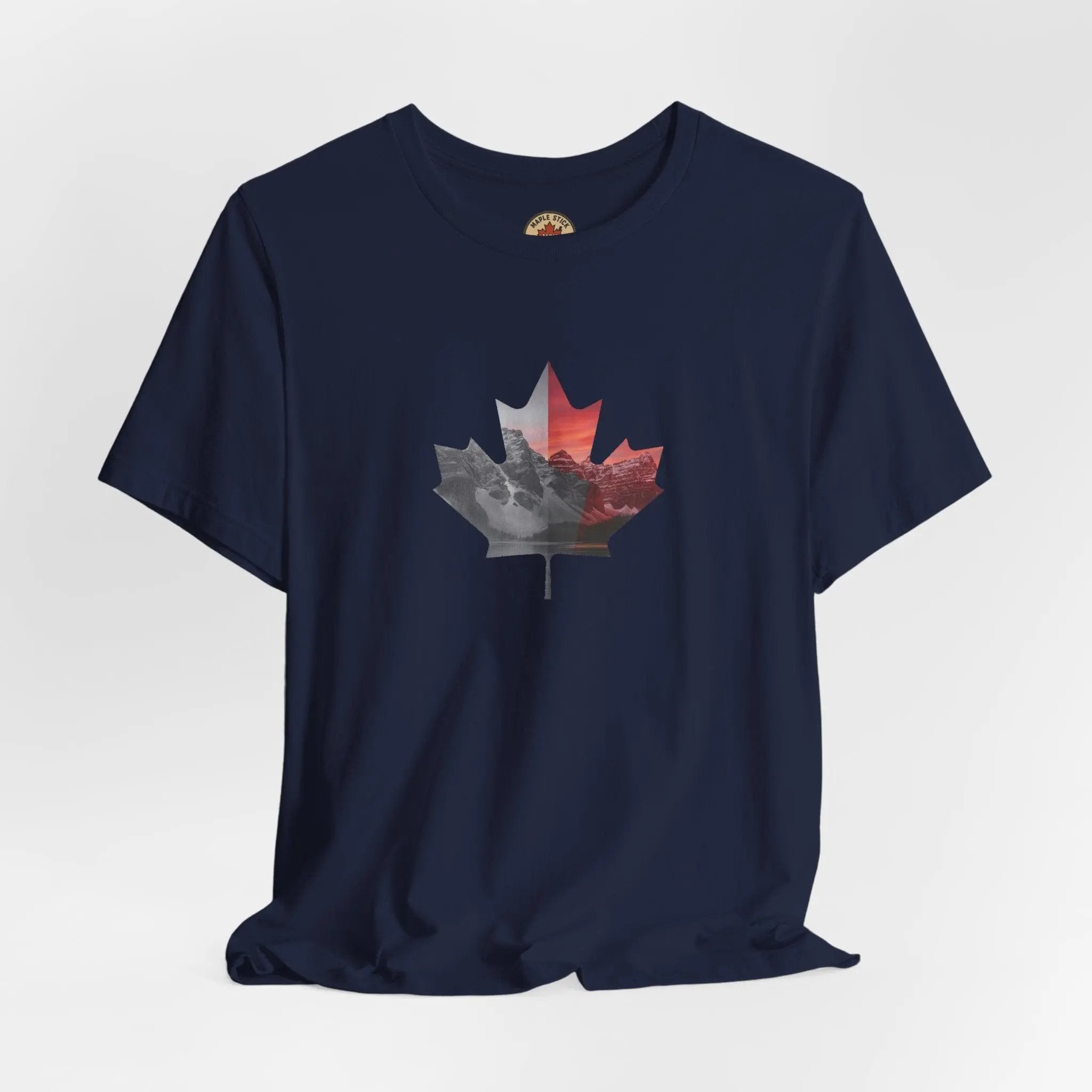 Men's Tee - Alberta Mountains Canadian Flag 2026 Olympic Games Celebration Printify