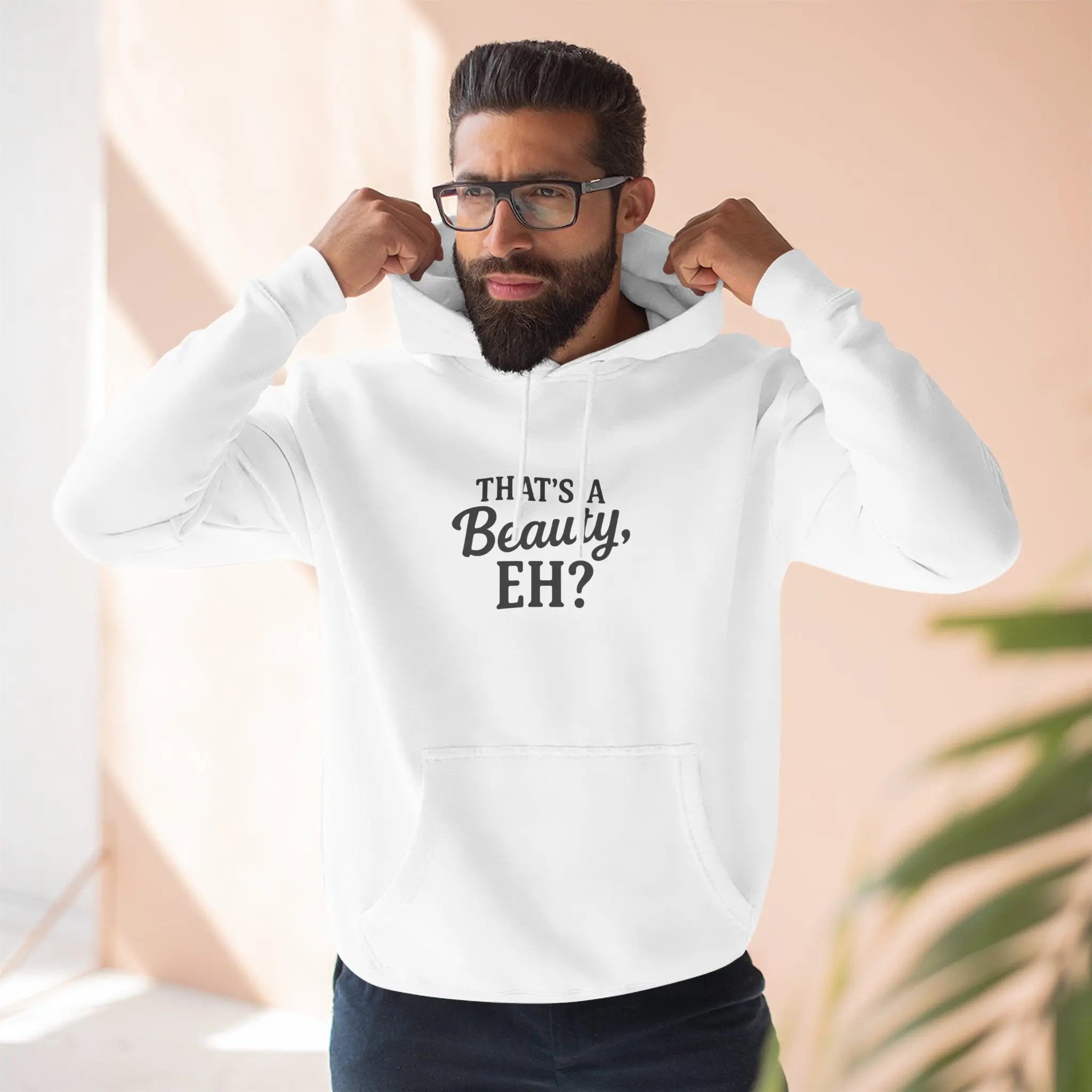 Canadian Pride Fleece Hoodie, Cozy Pullover, Gifts for Him, Her, Thanksgiving, Winter Wear, Loungewear, Casual Style Printify