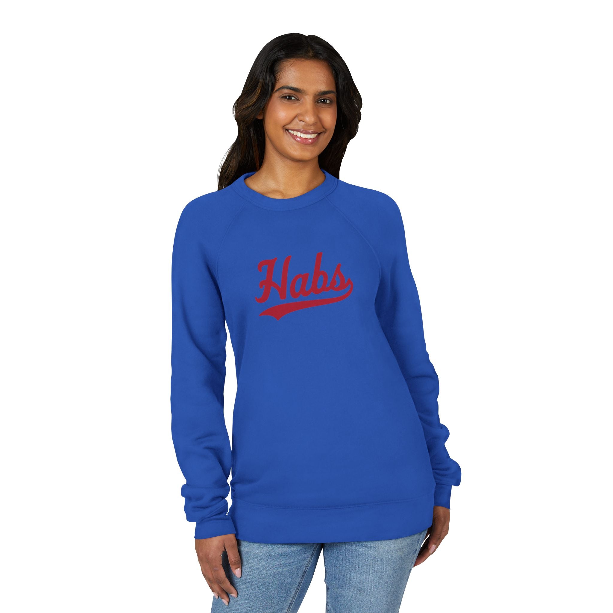 HABS Script Raglan Sweatshirt — Vintage Sports Crewneck