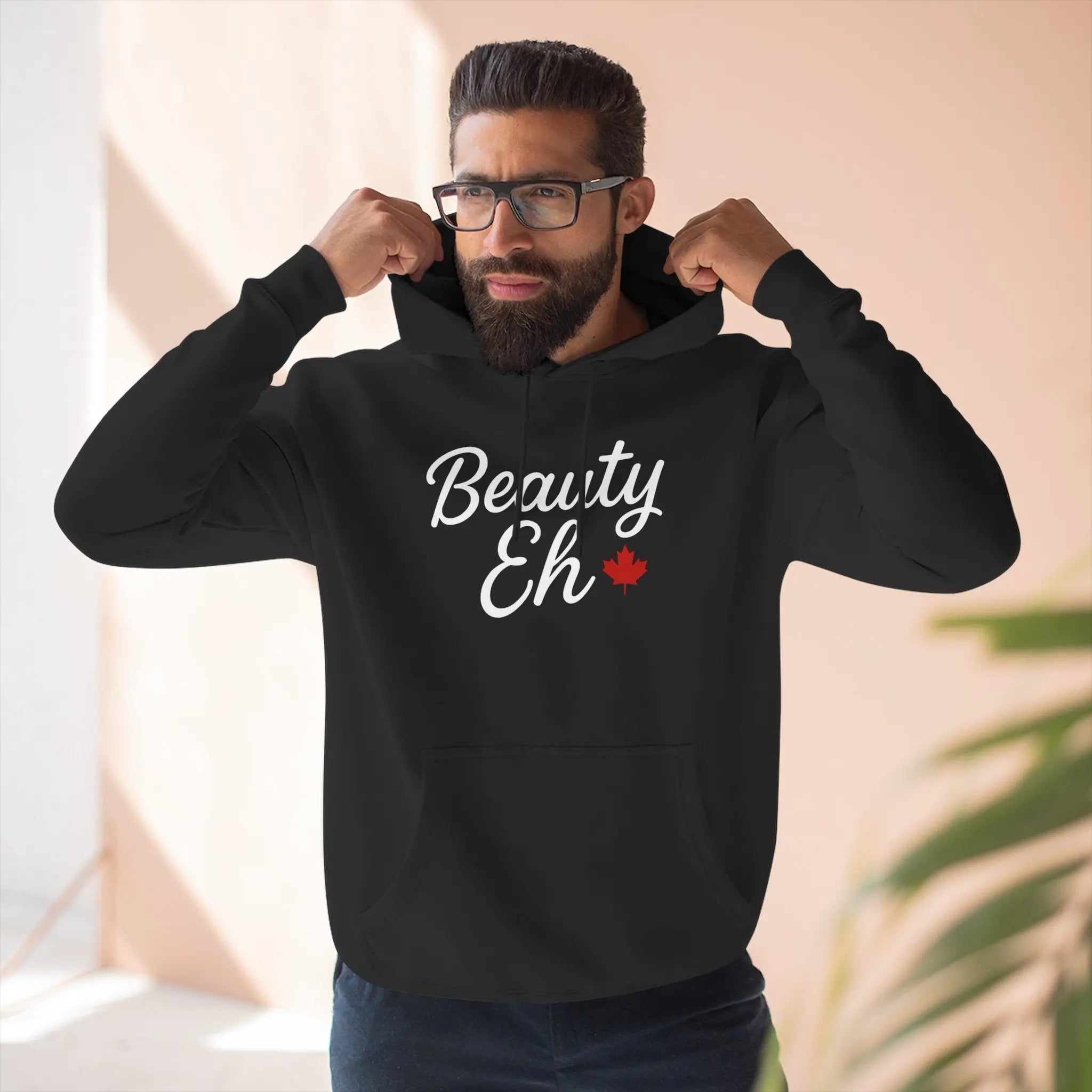 Maple Stick Fleece Hoodie – Canadian Beauty Eh Pullover Printify