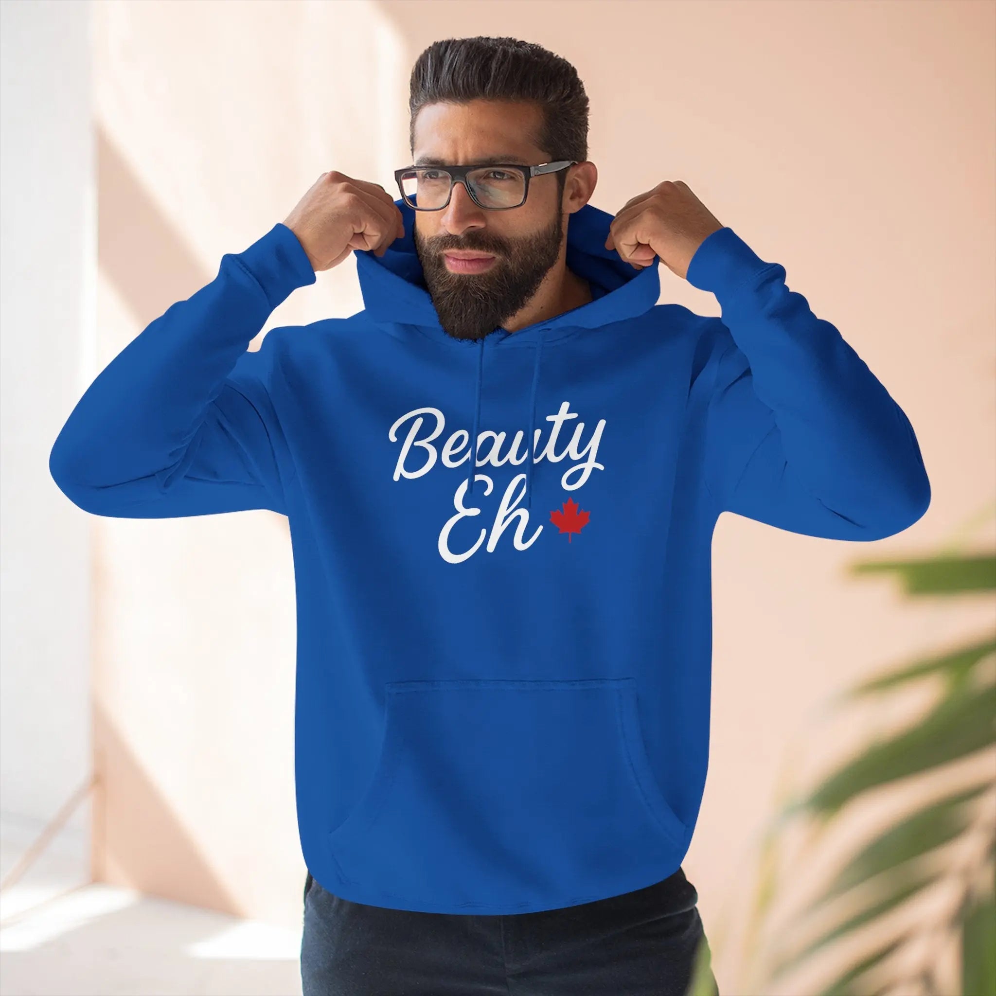Maple Stick Fleece Hoodie – Canadian Beauty Eh Pullover Printify