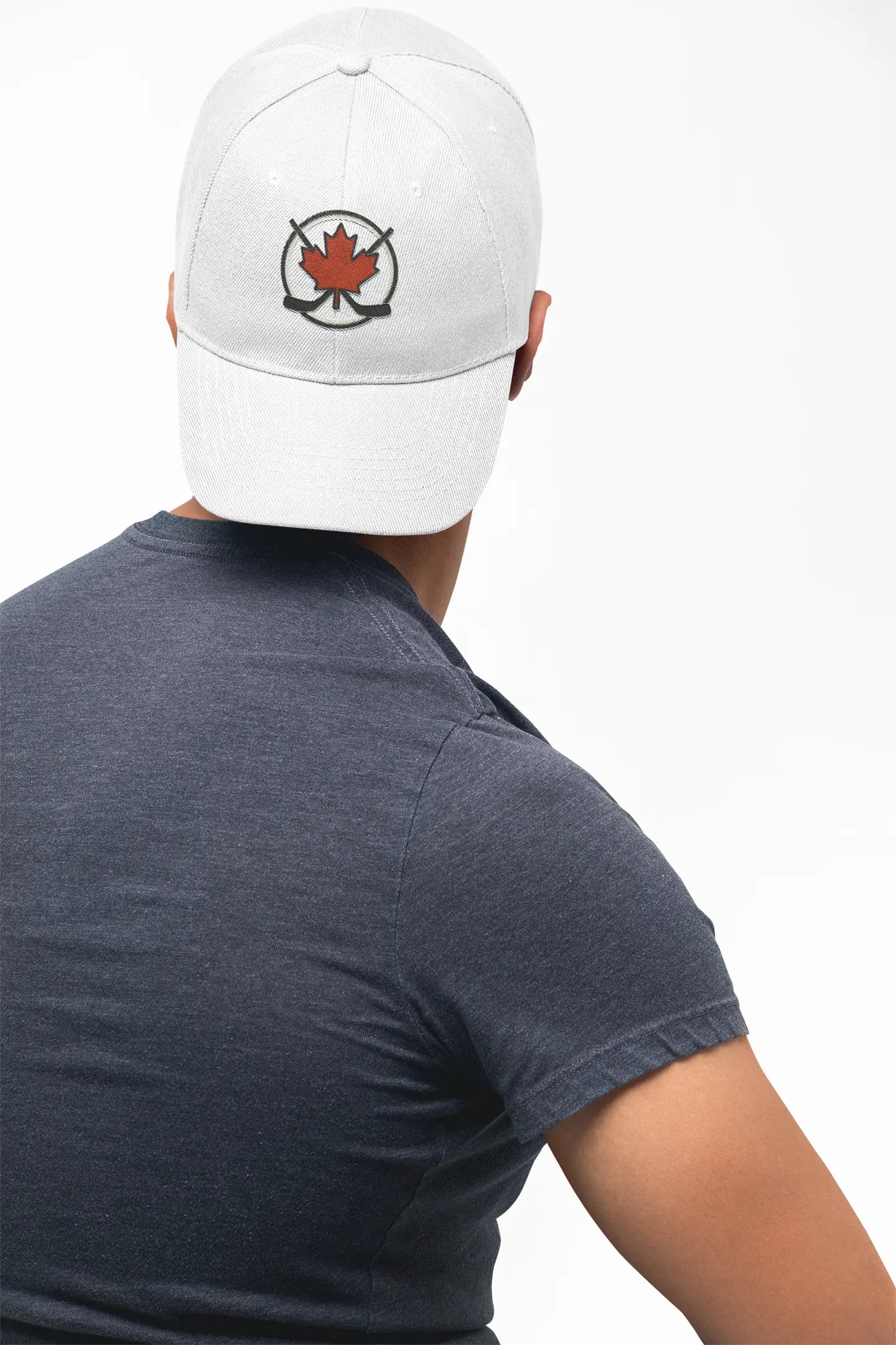 Maple Stick Hockey Hat – Maple Leaf & Crossed Sticks Snapback Cap Printify