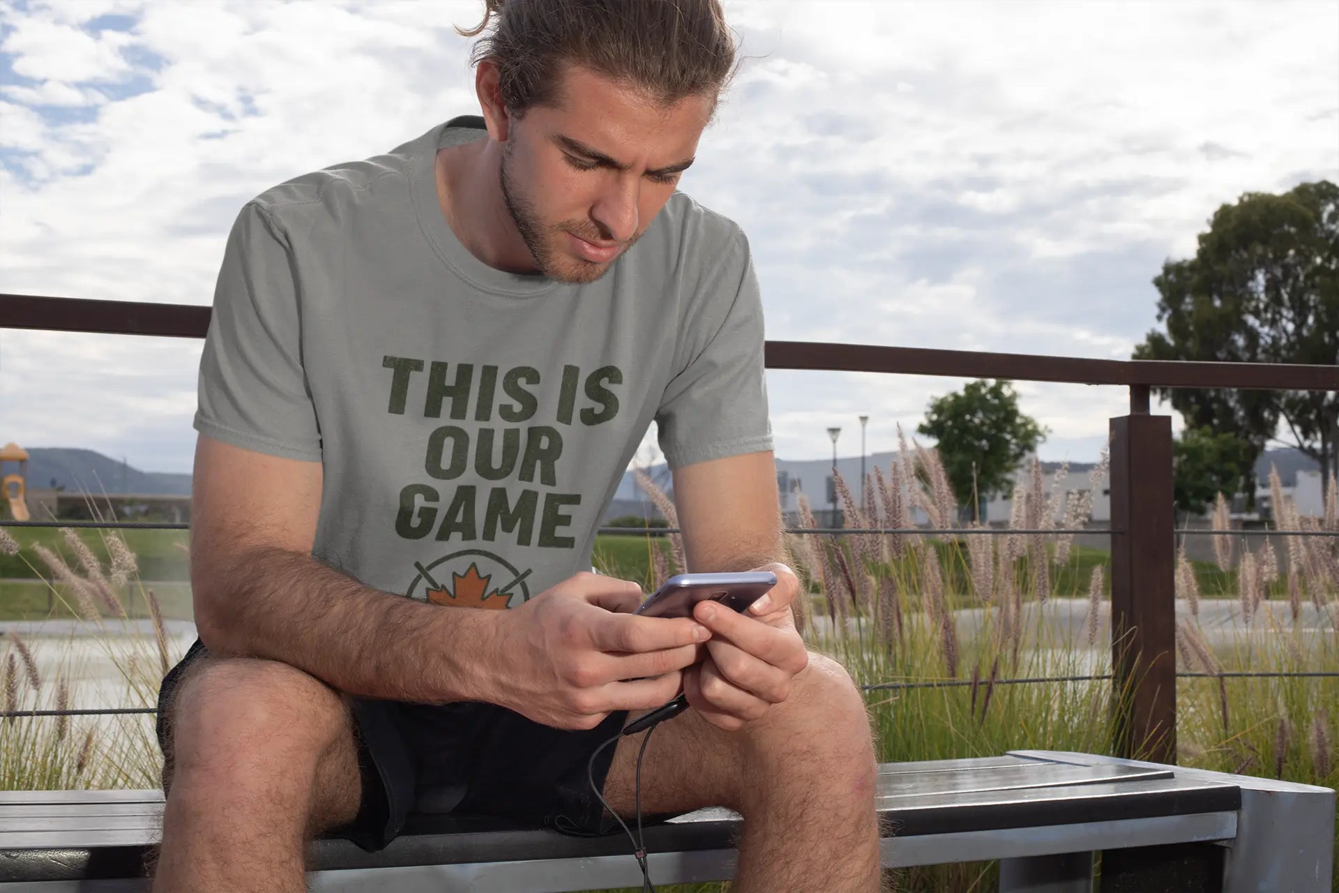Maple Stick Hockey Fan Tee – Game Day Spirit Printify