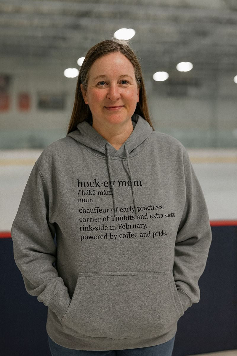 Hockey Mom Definition Hoodie | Hockey Mom Pullover, Rink Side Coffee & Pride