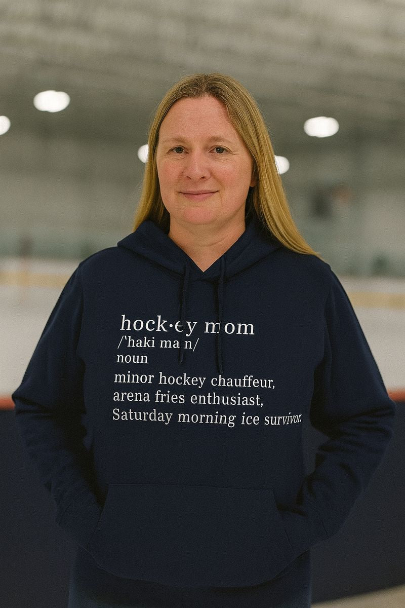 Hockey Mom Definition Hoodie | Hockey Mom Pullover, Arena Chauffeur, Saturday Ice Survivor