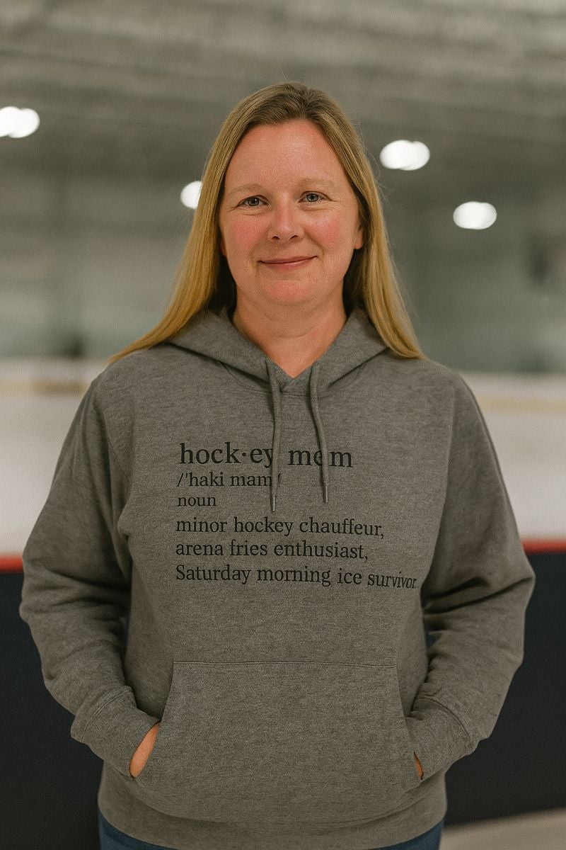 Hockey Mom Definition Hoodie | Hockey Mom Pullover, Arena Chauffeur, Saturday Ice Survivor