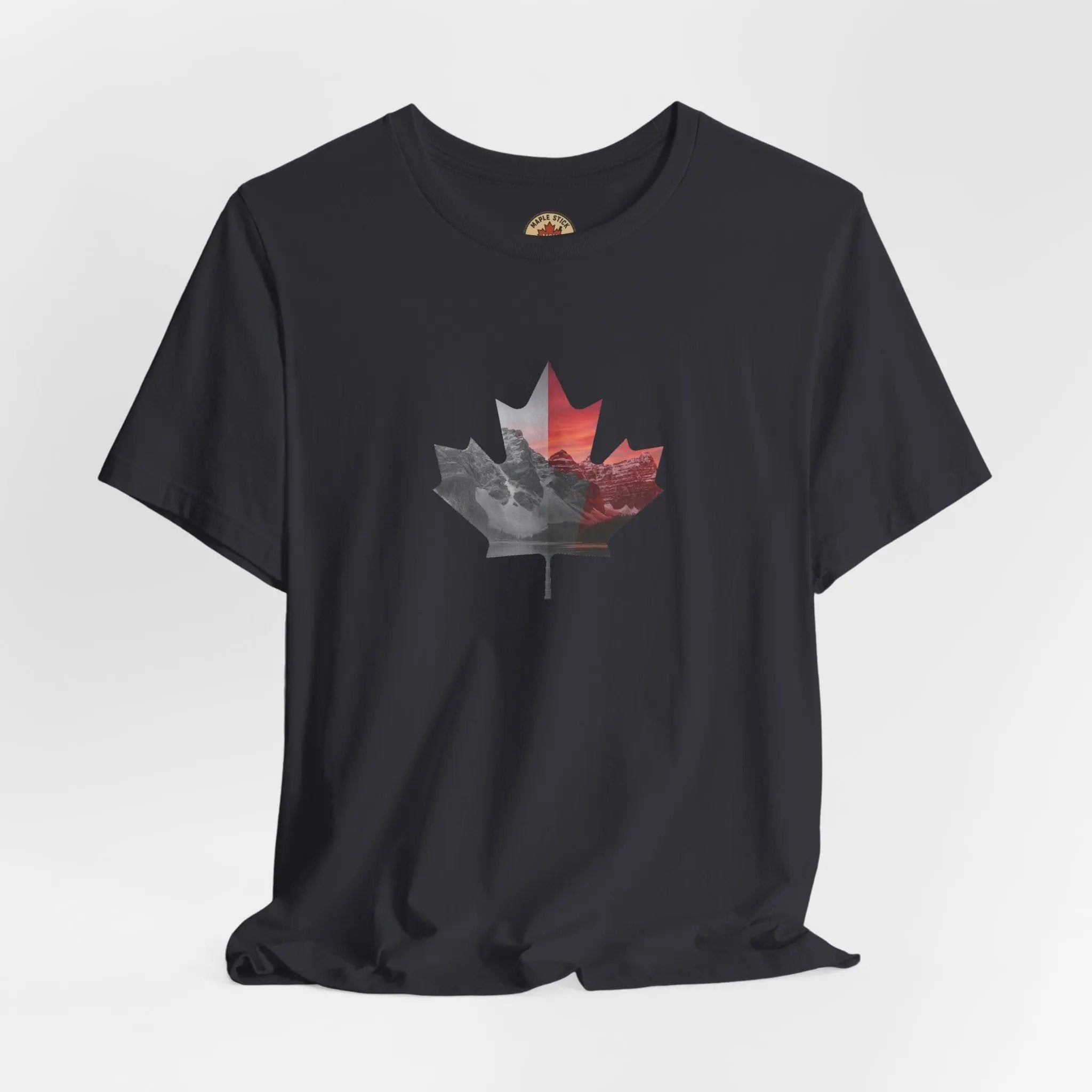 Men's Tee - Alberta Mountains Canadian Flag 2026 Olympic Games Celebration Printify