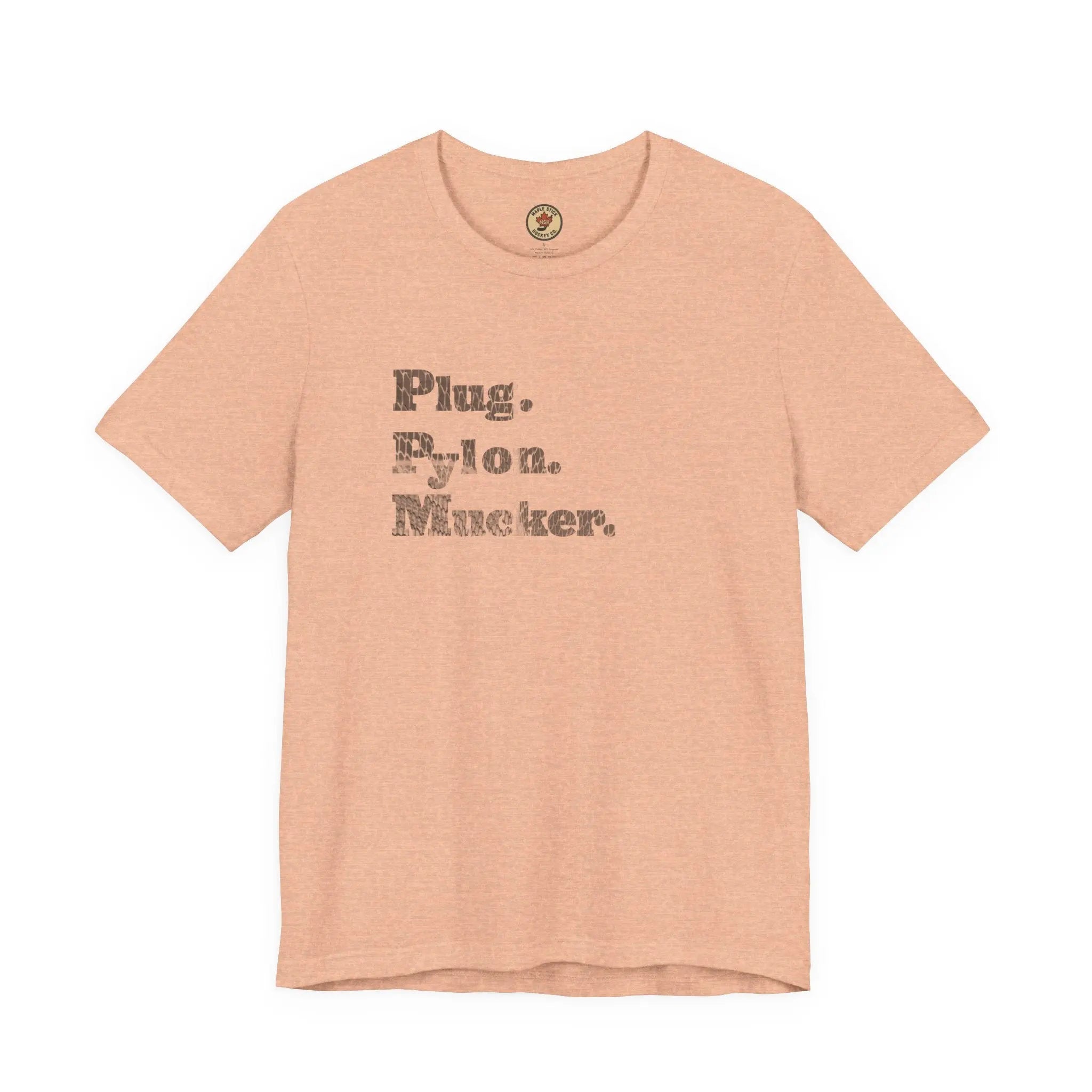 Plug Pylon Mucker T-Shirt - Hockey Hard Worker - Blue Collar Hockey - Maple Stick Hockey - True Fan Gift Printify