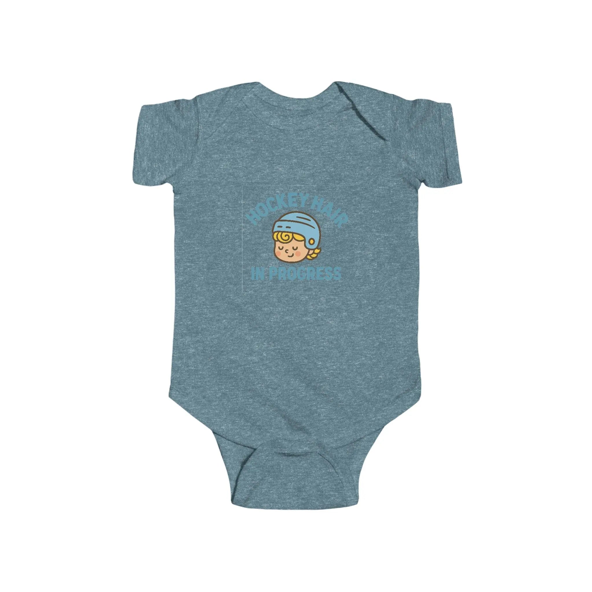 Maple Stick Baby Bodysuit – Hockey Hair in Progress Printify
