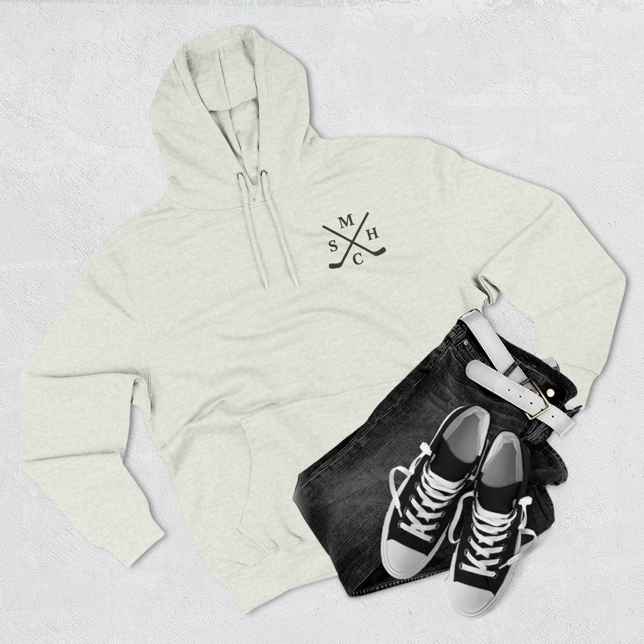 Fleece Hoodie - Maple Stick Hockey Co Canadian Brand Celebration