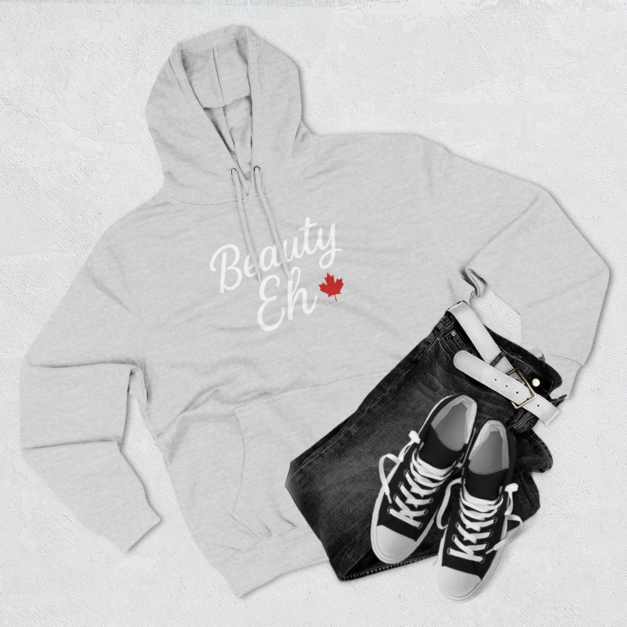 Maple Stick Fleece Hoodie – Canadian Beauty Eh Pullover Printify