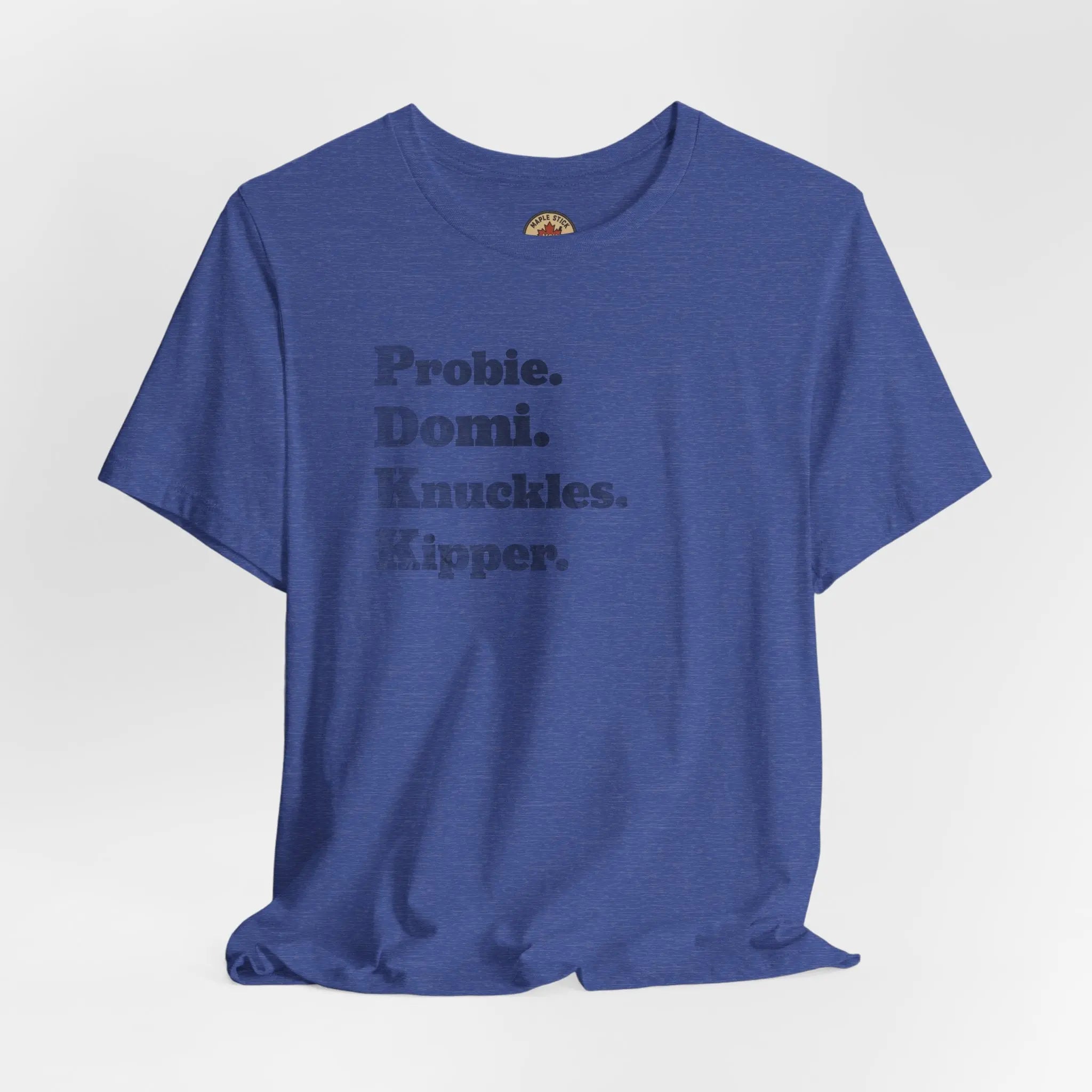 Probie Domi Knuckles Kipper T-Shirt - NHL Hockey Fighters - Maple Stick Hockey Co. - True Fan Printify